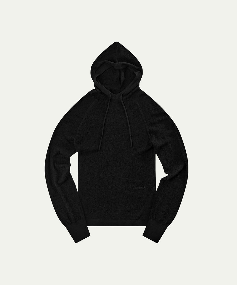 AA2001 Relaxed Washable Knit Hoodie_Black