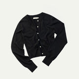 AA2003 Relaxed Washable Knit Cardigan_Black