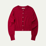 AA2003 Relaxed Washable Knit Cardigan_Red
