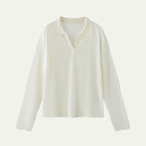 AA2005 Airy B Collar knit_Ivory