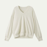AA5001 Wool Flex V-neck Jersy_Ivory