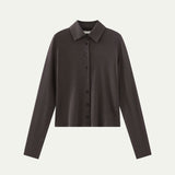 AA5009 Easy Jersy Cardigan_Brown