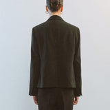 AA1001 Shoulder pleats PF Jacket_Black