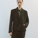 AA1001 Shoulder pleats PF Jacket_Black