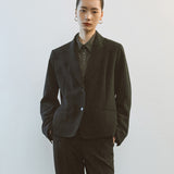 AA1001 Shoulder pleats PF Jacket_Black