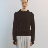 AA2001 Relaxed Washable Knit Hoodie_Black