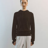 AA2001 Relaxed Washable Knit Hoodie_Black