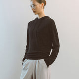 AA2001 Relaxed Washable Knit Hoodie_Black