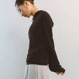 AA2001 Relaxed Washable Knit Hoodie_Black