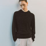 AA2001 Relaxed Washable Knit Hoodie_Black