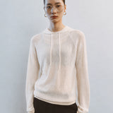 AA2001 Relaxed Washable Knit Hoodie_Cream