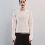AA2001 Relaxed Washable Knit Hoodie_Cream