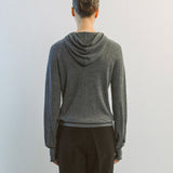 AA2001 Relaxed Washable Knit Hoodie_Melange gray