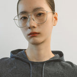 AA2001 Relaxed Washable Knit Hoodie_Melange gray