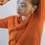AA2001 Relaxed Washable Knit Hoodie_Orange