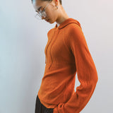 AA2001 Relaxed Washable Knit Hoodie_Orange
