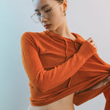 AA2001 Relaxed Washable Knit Hoodie_Orange