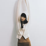 AA2002 Relaxed Washable Knit Zip-up Hoodie_Cream