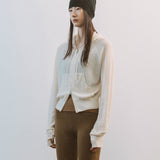 AA2002 Relaxed Washable Knit Zip-up Hoodie_Cream