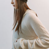 AA2002 Relaxed Washable Knit Zip-up Hoodie_Cream
