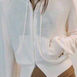AA2002 Relaxed Washable Knit Zip-up Hoodie_Cream