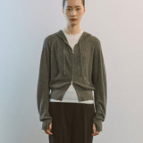 AA2002 Relaxed Washable Knit Zip-up Hoodie_Khaki