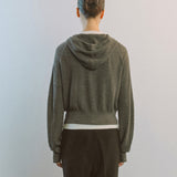 AA2002 Relaxed Washable Knit Zip-up Hoodie_Khaki