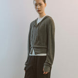 AA2002 Relaxed Washable Knit Zip-up Hoodie_Khaki