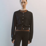 AA2003 Relaxed Washable Knit Cardigan_Black