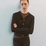 AA2003 Relaxed Washable Knit Cardigan_Black