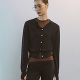 AA2003 Relaxed Washable Knit Cardigan_Black