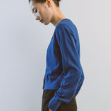 AA2003 Relaxed Washable Knit Cardigan_Blue