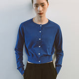 AA2003 Relaxed Washable Knit Cardigan_Blue