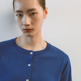 AA2003 Relaxed Washable Knit Cardigan_Blue