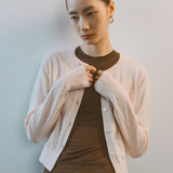 AA2003 Relaxed Washable Knit Cardigan_Light pink