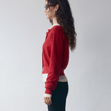 AA2003 Relaxed Washable Knit Cardigan_Red