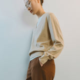 AA2004 Relaxed Daily V-neck Knit_Beige
