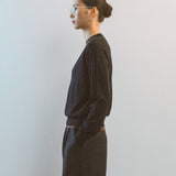 AA2004 Relaxed Daily V-neck Knit_Black