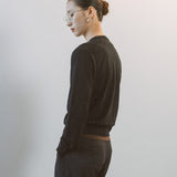 AA2004 Relaxed Daily V-neck Knit_Black