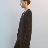 AA2005 Airy B Collar knit_Black