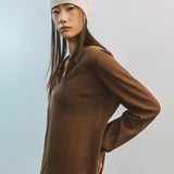 AA2005 Airy B Collar knit_Brown