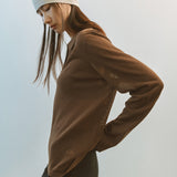 AA2005 Airy B Collar knit_Brown