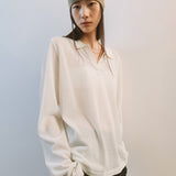 AA2005 Airy B Collar knit_Ivory
