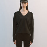 AA5001 Wool Flex V-neck Jersy_Black