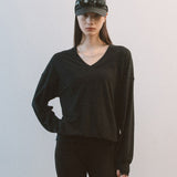 AA5001 Wool Flex V-neck Jersy_Black