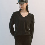AA5001 Wool Flex V-neck Jersy_Black