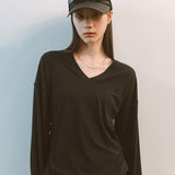 AA5001 Wool Flex V-neck Jersy_Black