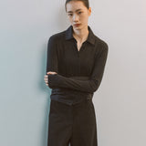 AA5009 Easy Jersy Cardigan_Black