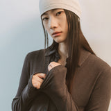 AA5009 Easy Jersy Cardigan_Brown