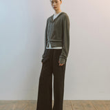 AA7001 Relaxed Bootscut Trousers_Black